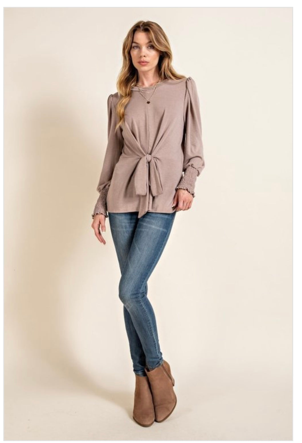 Puffed Long Sleeve Top